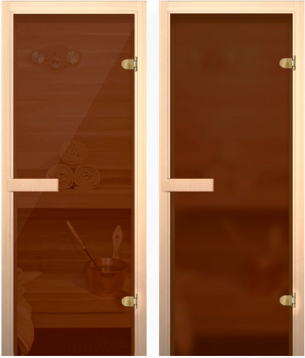 Дверь для сауны с защёлкой
